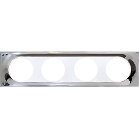 Plaque de finition - 4 Postes - Comète Couleur Miroir