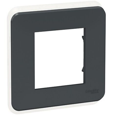 plaque de finition - anthracite - 1 poste - schneider unica pro nu400254
