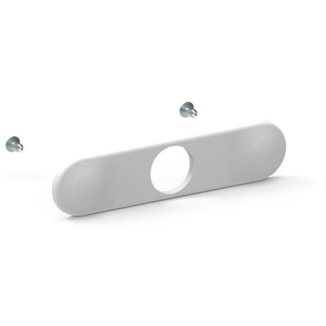 Plaque de finition blanche pour serrure - Blanc