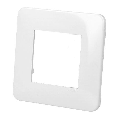 Plaque de finition blanche simple Efapel Quadra (45x45)