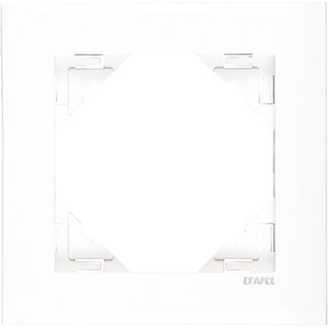 Plaque de finition blanche simple – Gamme Logus 90 – Compatible avec installation électrique – Design élégant pour espaces professionnels – Efapel