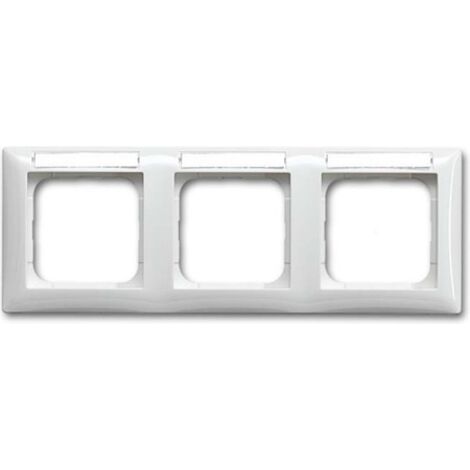 Plaque de finition busch-jaeger 1754-0-4550 plastique 3 postes