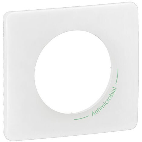 Plaque de finition Céliane 1 poste - Blanc antimicrobien (CP2601)