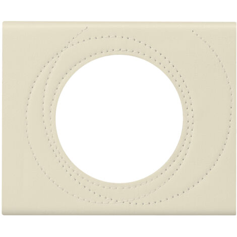 Plaque de finition Céliane Matière Cuir Perle Couture 1 poste LEGRAND 069431
