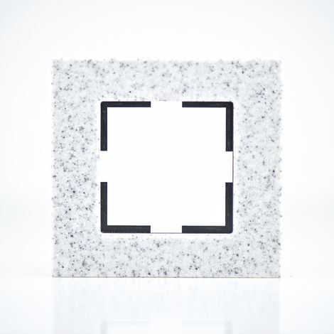 Plaque de finition corian crépuscule 1 poste 84x87x10mm