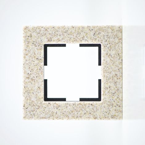 Plaque de finition corian grès 1 poste 84x87x10mm