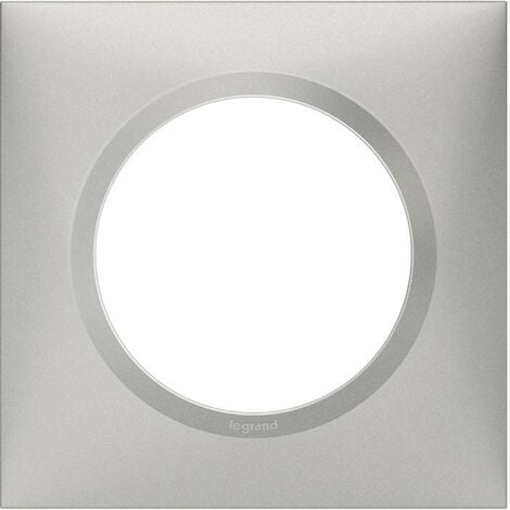 Plaque de finition Dooxie Aluminium - 1, 2, 3 ou 4 postes / Legrand