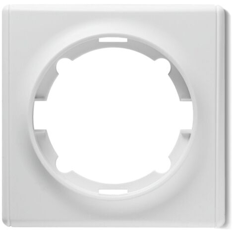 Plaque de finition Florence, en plastique, 1 poste - blanc