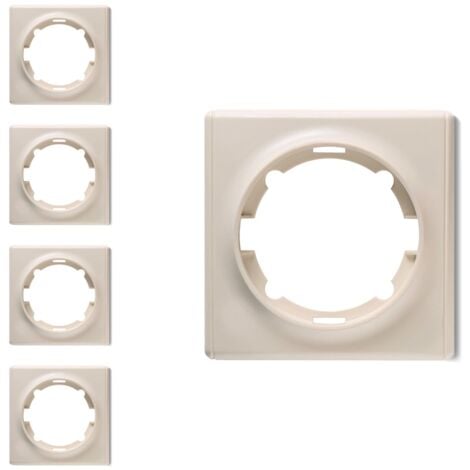 Plaque de finition Florence, en plastique, 1 poste (lot de 5) - beige
