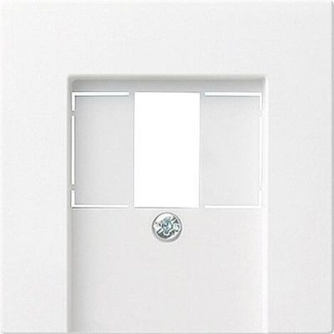 Plaque de finition Gira 027627 plastique blanche 9 cm