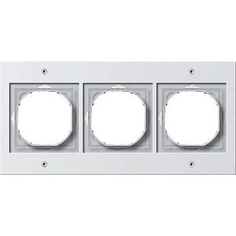 Plaque de finition Gira tx44 résistante sans outil blanche