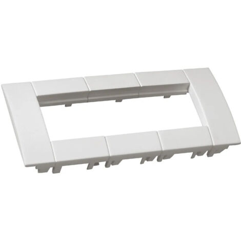 Plaque de finition Hager gt4539016 3 postes blanc 45x45 mm