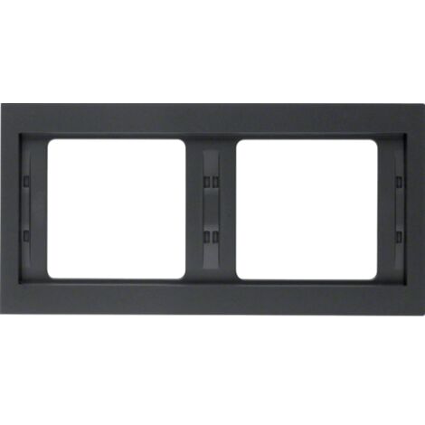 Plaque de finition Hager k1 horizontale mate anthracite