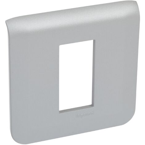Plaque de finition horizontale Mosaic 1 module alu LEGRAND 079311L