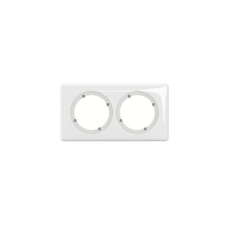 Plaque de finition - IP44 - 2 postes - Blanc - Céliane - CP2702 - Legrand