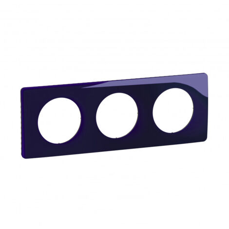 Plaque de finition Legrand céliane 3 postes bleu design changeable