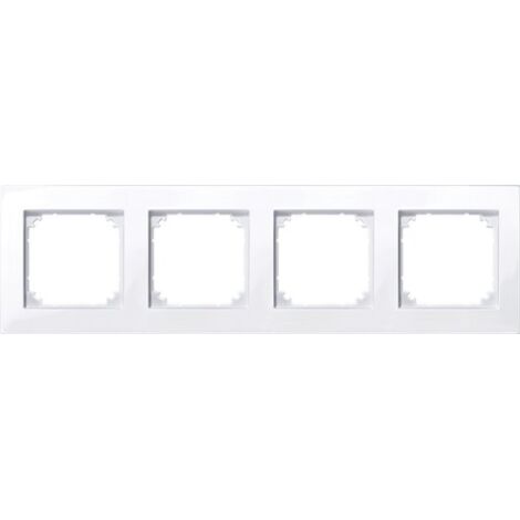 Plaque de finition Merten 515425 thermoplastique blanche