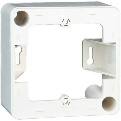 Plaque de finition metz-connect 85x85x43 mm blanc
