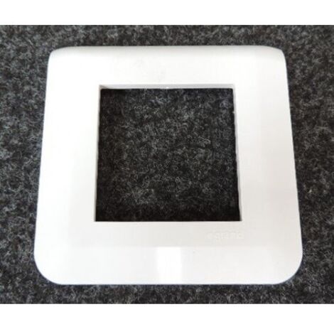 Plaque de finition Mosaic pour 2 modules blanc - 078802L