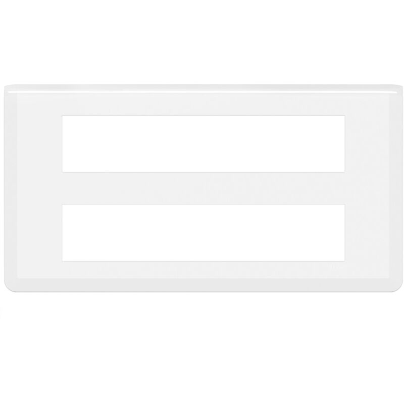 Legrand - Plaque de finition Mosaic pour 2x10 modules blanc 078828L