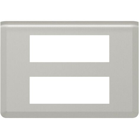 Plaque de finition Mosaic pour 2x6 modules alu LEGRAND 079336L
