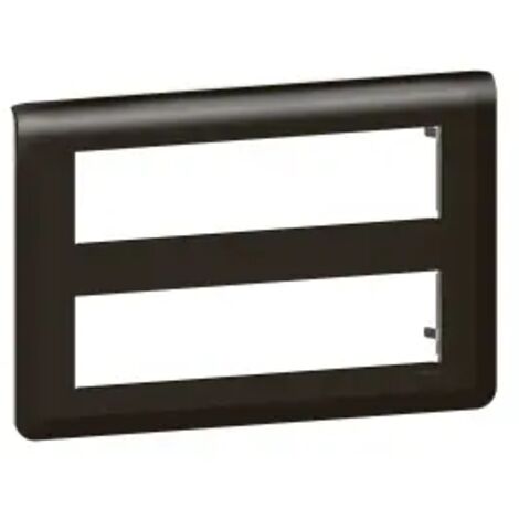 Plaque de finition Mosaic pour 2x8 modules noir mat (079077L)