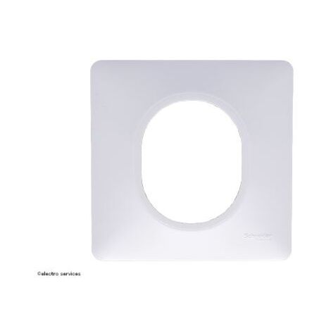PLAQUE DE FINITION OVALIS SCHNEIDER 1 POSTE - BLANC SCHNEIDER ELECTRIC S320702