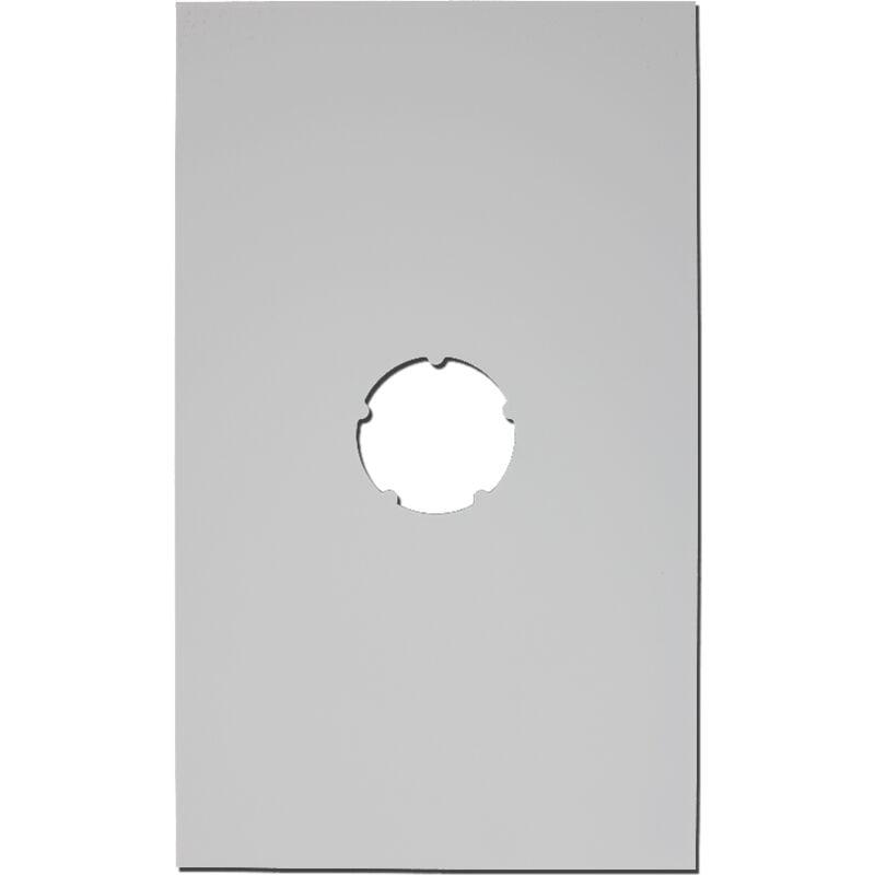 Plaque de finition plafond blanche 500x300mm Ø 140