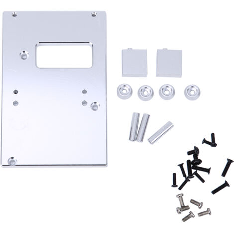 Plaque de fixation de direction en alliage d'aluminium 17G pour MN D90, MN-99, MN-91, FJ-45 - Accessoires RC (Argent MN-010S)