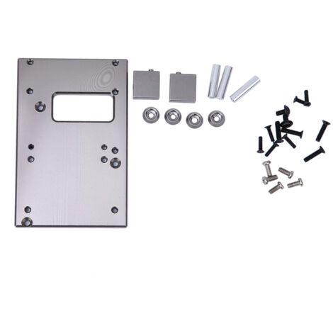Plaque de fixation en alliage d'aluminium 17G pour direction, compatible MN D90, MN-99, MN-91, FJ-45, accessoires RC (Couleur Titane MN-010T)