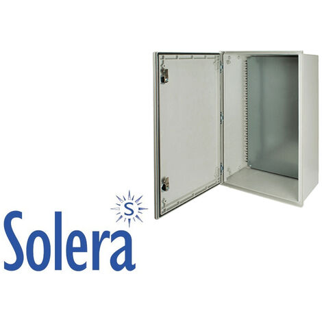 Plaque de fond métal tôle pleine pour coffret polyester Solera Polibox PX304020