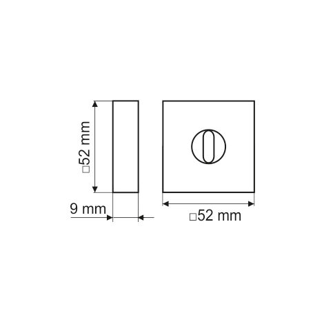 Plaque de fond PLT26-WC, Premium Line, nickel brossé, carrée