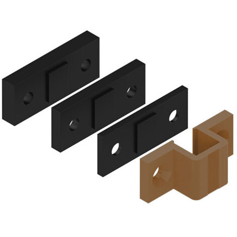 Plaque de gâche haute LA CROISÉE DS 6812 Bronze pour verrou CLASSIC 8 mm