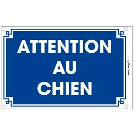 Panneaux Chien tenu en laisse - PVC A4