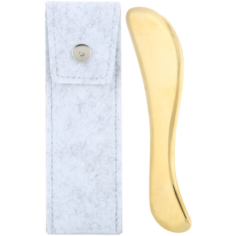 Plaque de Gua Sha en Laiton pour Massage des Points d'Acupression et Soulagement des Douleurs Musculaires