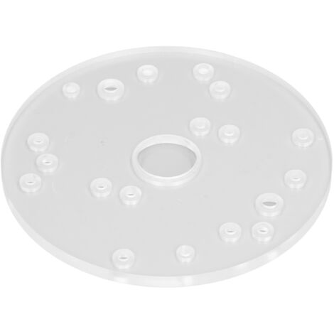 Plaque de guidage acrylique universelle pour scies Bosch 6,5 pouces avec broche de centrage