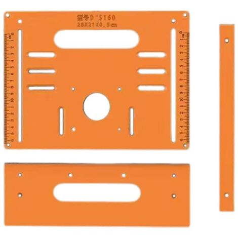 Plaque de guidage en bakélite, socle de scie pour établi de menuisier