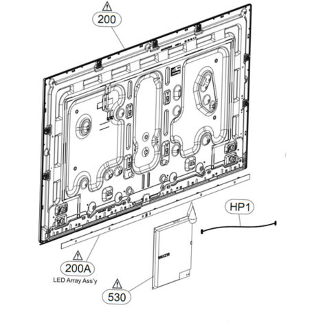 Plaque de guidage led ( repère 200A )
