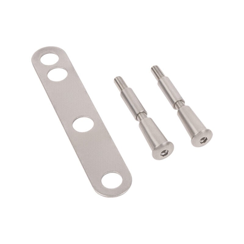 Plaque de guidage pour pênes traversant de serrure en applique - pourprofils 80 à 100mm Locinox