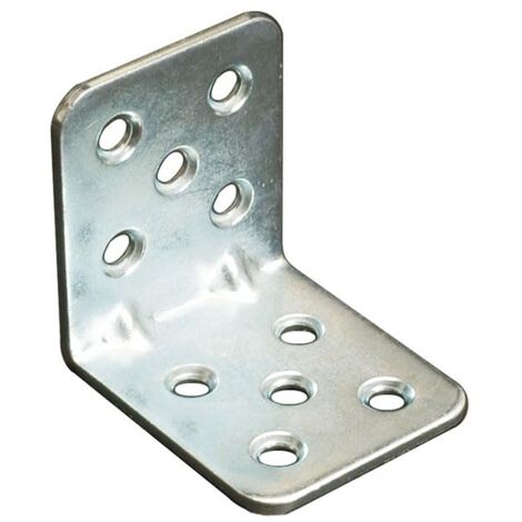 Plaque de Jonction Métal Haute Qualité Résistante à la Corrosion Pour Montages Lourds Fixation Panneaux Muraux Kit 100 Pièces (Angulaire 45x45mm)
