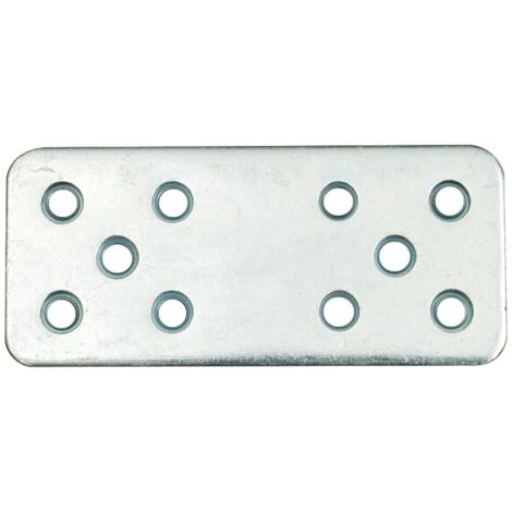 Plaque de Jonction Métal Haute Qualité Résistante à la Corrosion Pour Montages Lourds Fixation Panneaux Muraux Kit 100 Pièces (Droite 40x90mm)
