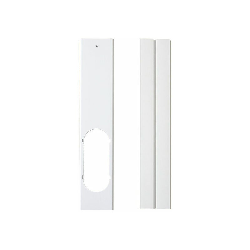 Plaque de Kit de Fenêtre -Joint de Fenêtre Réglable Kit de Glissière de Fenêtre Climatiseur Portatif Plaque D'Étanchéité avec Tuyau D'Échappement