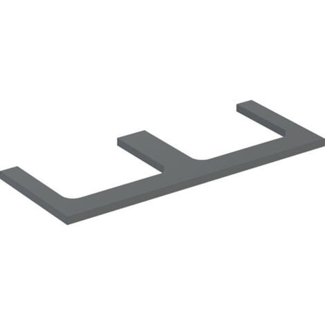 Plaque de lavabo Geberit ONE, découpe double, pour lavabo à