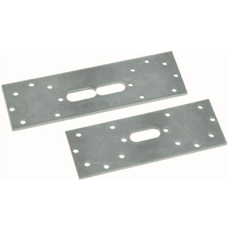 Plaque de maintien Multitubo en acier galvanisé, double 100 mm