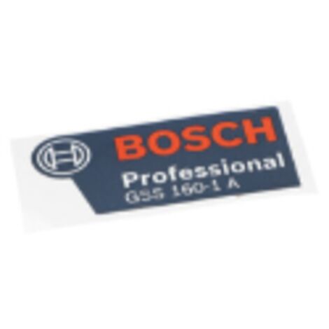 Plaque De Marque GSS 160-1 A pour ponceuse GSS160 MULTI et autres modeles BOSCH - 2609136027