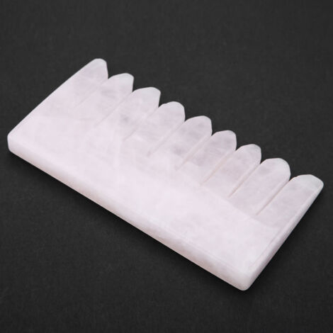 Plaque de massage en quartz rose naturel pour relaxation et thérapie énergétique