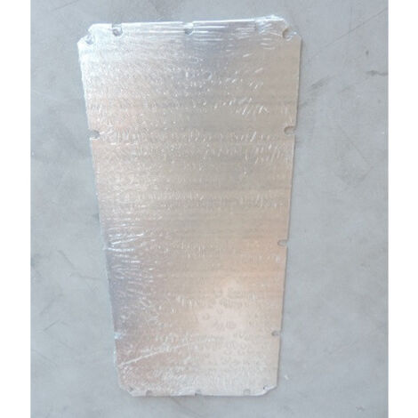 Plaque de montage acier galva 160x360x1.5mm pleine pour coffret CUBO O et C