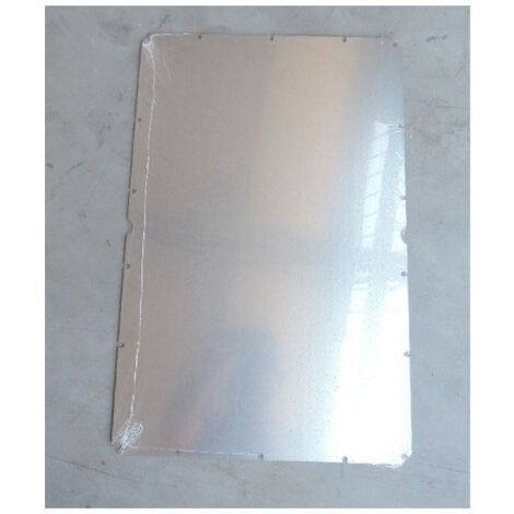 Plaque de montage acier galva 360x560x1.5mm pleine pour coffret CUBO O et C