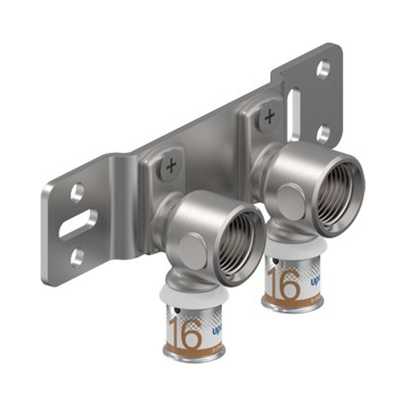 S press plus plaque de montage pour presse radiale 16mmx1/2bi non rotative avec plaques murales hoh 50mm - Uponor