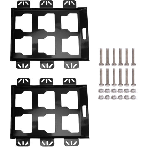 Plaque de montage de boîte à outils, capacité de chargement de 100 lb, Base métallique de stockage de remplacement pour Packout noir